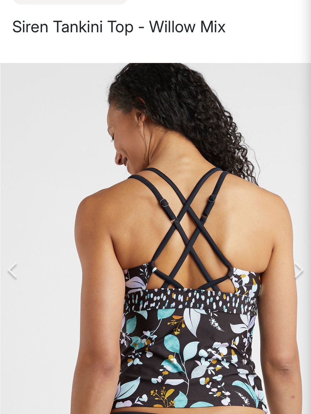 Title Nine Siren tankini swim top XL